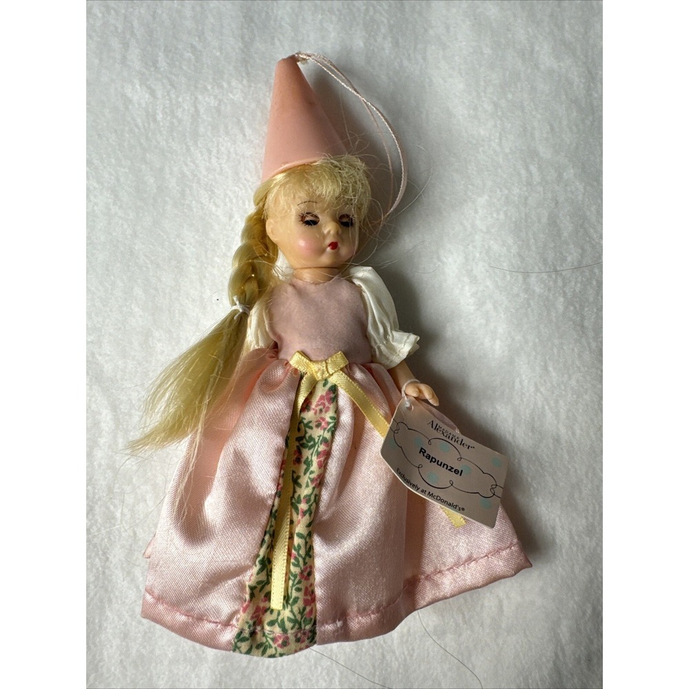 McDonalds Happy Meal Madame Alexander Rapunzel Doll 6 inch Pink Dress